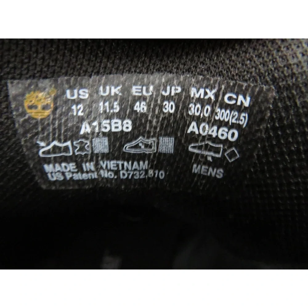Timberland Killington Chukka Boots Mens 12 Black Leather Mesh Ankle Comfort